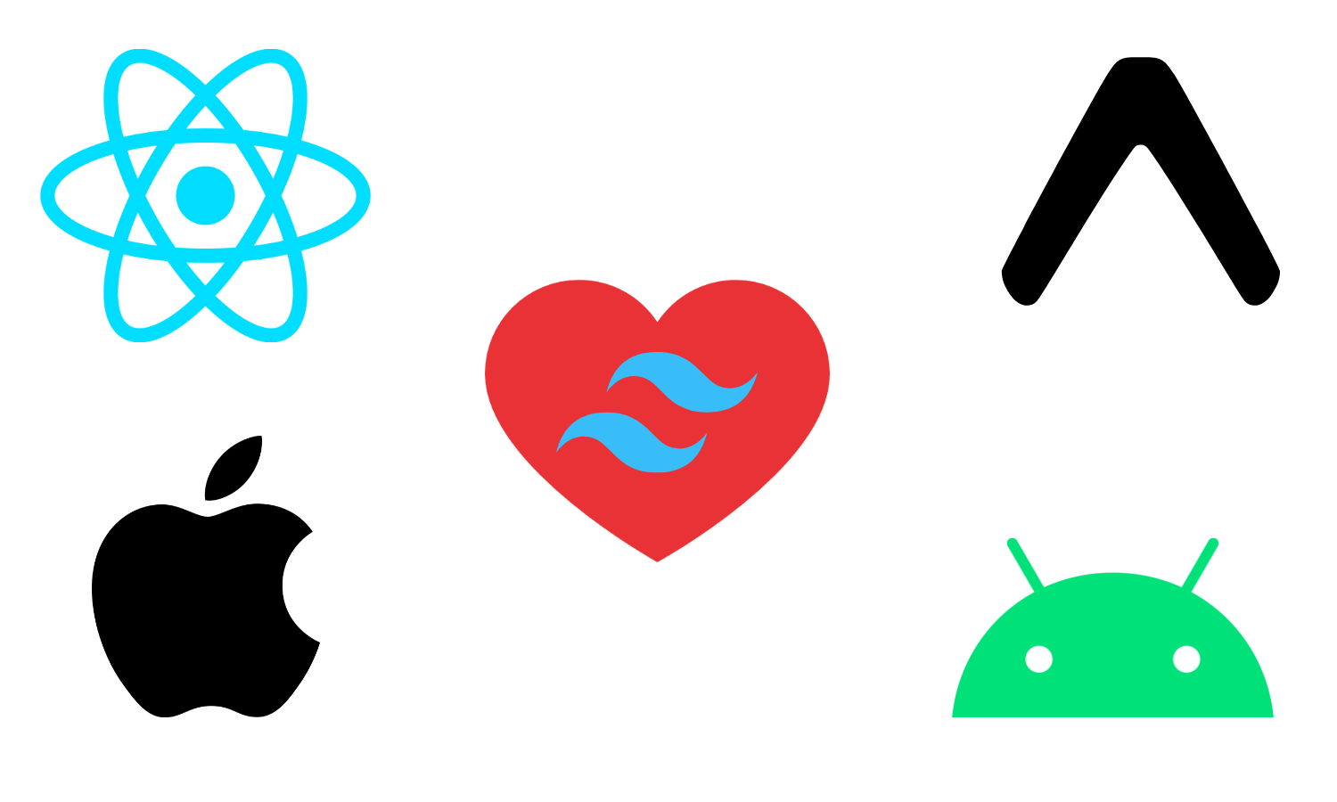 Thumbnail image: React Native, Expo, Apple, and Android logos